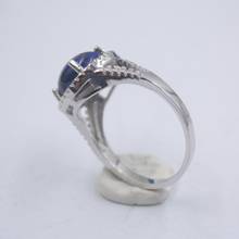 Solid 925 Sterling Silver Ring The Widest 14mm Lapis Lazuli Ring 2024 - buy cheap