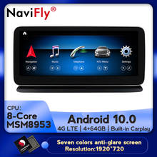 Sistema multimídia para autos, novo modelo, tela de 10.25 polegadas, android 10.0, rádio, navegação gps, tela ips, para benz cls class w218 2005-2011 hdresolução 2011*2017, carplay 2024 - compre barato