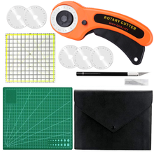 LMDZ-Kit de cortador rotativo de 5 pares, Kit de costura de retazos, cuchillo de tela, juego de cuchillos de corte a mano, herramientas de costura DIY 2024 - compra barato