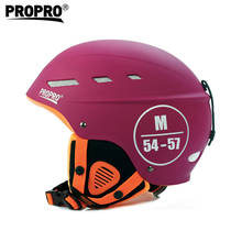 Capacete aderente para esqui, capacete protetor para esqui com forro de lã quente para ski, skateboard e neve com segurança 2024 - compre barato