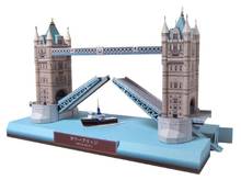 Torre de londres ponte edifício famoso modelo de papel 3d quebra-cabeça diy pai-criança curso artesanal estéreo origami papercraft 2024 - compre barato