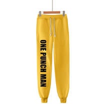 Pantalones de chándal con estampado 3D de One Punch para hombre y mujer, ropa de calle informal, estilo HIp Hop, Slim Kpop 2024 - compra barato