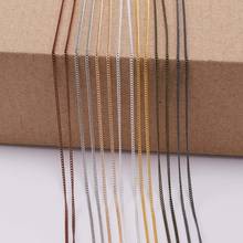 5M 1.3-2.5mm Fine Necklace Chain  Metal Plated Copper Bulk For DIY Jewelry Making Supplies chains Findings Accessories Wholesale 2024 - buy cheap