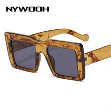 NYWOOH Brand Vintage Sunglasses Women Men Oversized Square Sun Glasses Ladies Party Travel Shades Eyewear UV400 2024 - buy cheap