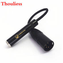 Thouliess-Cable Adaptador de Audio negro de nailon, 8 núcleos, plateado, 4 pines, XLR macho, equilibrado a 6,35mm, 1/4 hembra 2024 - compra barato
