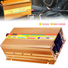 12v 24v Power Inverter Modified sine wave Inverter 500W /1000W converter Dc12v to Ac220v Solar Car Voltage transformer 2024 - buy cheap