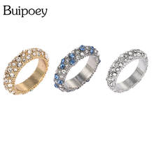 Bupoey-anillo apilable de aleación para mujer, hombre, niño y niña, Color dorado y plateado, joyería 2024 - compra barato