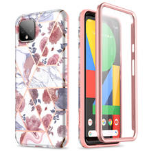 2 in 1 Soft Case for Google Pixel 5 4 4a case with Screen protector Shockproof Flower Case Cover for Pixel 4 XL capa Coque Cover 2024 - buy cheap