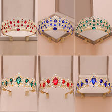 Baroque Gold Silver Color Tiara And Crown Many Color Crystal Hair Combs Crown Wedding Hair Accessories Rhinestone Bridal Jewelry 2024 - buy cheap
