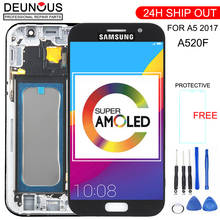 OLED For SAMSUNG A5 2017 Display Touch Digitizer Sensor Glass Assembly With Frame For GALAXY A5 2017 A520 A520F LCD SM-A520F 2024 - buy cheap