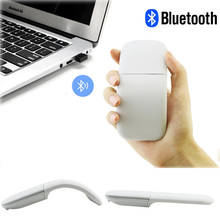 CHYI-ratón inalámbrico plegable con Bluetooth 4,0 para ordenador, periférico de arco láser táctil ergonómico, Delgado, silencioso, para Microsoft y portátil 2024 - compra barato