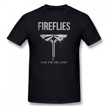 Camiseta con estampado de FIREFLIES LOOK FOR THE LIGHT Cloth para hombre, ropa de calle de moda para hombre, juego de aventura de acción, The Last of Us 2024 - compra barato