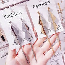 2020 New Women's Earrings Delicate Metal Geometry Square Tassels Earrings for Women Bijoux Korean boucle Gifts Jewelry Wholesale 2024 - buy cheap