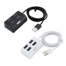 USB 2.0 Mini HUB Splitter Lightness and Portability No Space Occupy 4 Ports Desktop External Adapter with Blue Indicator 2024 - buy cheap
