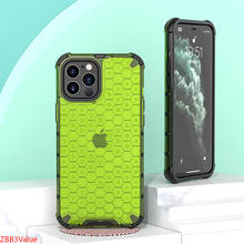 Shockproof Case for iPhone 12 Mini 12 Pro 11 Pro Max 6s Plus Honeycomb Phone Cover for Apple iPhoneSE 2020 7 8 XR XS Max 2024 - buy cheap