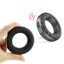 New Silicone Penis Vibrating Ring Clit Sex Toys for Men Delay Ejaculation Erection Cock Lock Rings Penis Long Lasting Vibrators 2024 - buy cheap