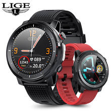 Смарт-часы LIGE мужские с поддержкой Bluetooth, IP68, ЭКГ, тонометром и фонариком 2024 - купить недорого