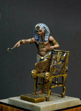 1/24 75mm  ancient man  warrior with chair    Resin figure Model kits Miniature gk Unassembly Unpainted 2024 - buy cheap