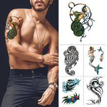 Waterproof Temporary Tattoo Sticker Flower Henna Flash Totem Body Art Arm Fake Tatoo For Women Men 2024 - compre barato
