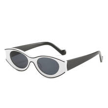 D & t 2020 nova moda ovais óculos de sol das mulheres dos homens cor lente quadro pc marca designer festa do vintage tendência praia óculos uv400 2024 - compre barato