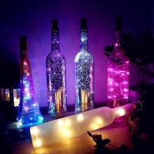 1m/2m LED Garland String Light Wedding New Year Birthday Party Christmas Decorations Copper wire Glass Bottle Fairy Light Strip 2024 - buy cheap