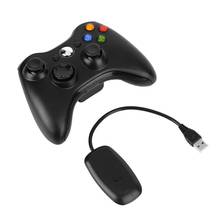 2,4G беспроводной геймпад джойстик игровой пульт дистанционного управления Джойстик с ПК ресивер для Microsoft для Xbox 360 консоль 2024 - купить недорого