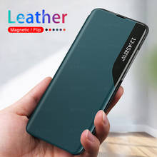 Smart View Window PU Leather Flip Cover For Xiaomi Redmi Note 10 Magnetic Shell For RedmiNote10Pro Redme Note10 Pro Phone Fundas 2024 - buy cheap