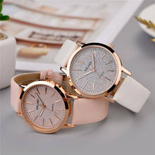 Top Brand Fashion Simple Womens Watch Leather Ladies Watches YOLAKO Faux Analog Quartz Wrist Watch clock saat Gift reloj mujer 2024 - buy cheap