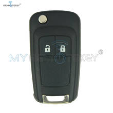 Remote flip car key 2 button HU100 key blade 434Mhz for Buick Chevrolet Aveo Cruze Orlando remtekey 2024 - buy cheap