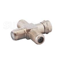 Superbat F-Type Plug Male To 3x Female Jack "+" Type 4 Way RF Coaxial Adapter Connector 2024 - buy cheap