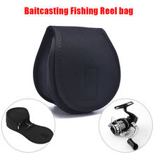 1pc Black Portable Spinning Reel Pouch Baitcasting Fishing Reel Pouch Bag Protective Case Reels Cover Holder 2024 - buy cheap
