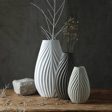 Vaso de cerâmica abstrato geométrico nórdico, vaso de flores secas para sala de estar, arte para casa, armário de tv, quarto, varanda 2024 - compre barato