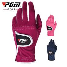 PGM-guantes de Golf para mujer, manoplas de microfibra para mano izquierda, agarre deportivo, antideslizantes, partículas, transpirables, D0018 2024 - compra barato