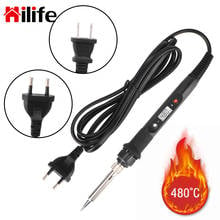 80W Electric Soldering Iron Temperature Adjustable Ceramic Heater Soldering Tips LCD Digital Display Welding Tool US/EU/UK Plug 2024 - buy cheap