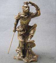 Медная Статуя китайская старинная латунная обезьяна/антиквариат 2024 - купить недорого