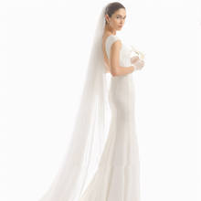 2019 Elegant Wedding Accessories 3 Meters 1 Layer Wedding Veil White Ivory Simple Bridal Veil With Comb Wedding Veil Hot Sale 2024 - buy cheap