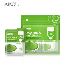 LAIKOU 12pc Matcha Green Clay Mud Face Mask Anti Wrinkle Night Facial Packs Dark Circle Moisturize Anti-Aging Mask for Face Care 2024 - buy cheap