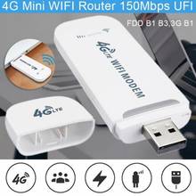 4G LTE USB Wifi модем Usb донгл автомобильный Wi-Fi роутер Lte ключ сетевой адаптер со слотом для сим-карты USB 3g 4g беспроводной карманный хот-спот 2024 - купить недорого