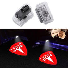 2pcs LED Car Door Welcome logo Projector Laser lamp Ghost Shadow light For Tesla Model 3 Model S Model X 2024 - buy cheap