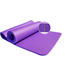 Tapete de yoga confortável para o exercício de yoga e pilates dar uma faixa de estiramento como um presente casa fitness 10mm piso esteira de exercício 2024 - compre barato