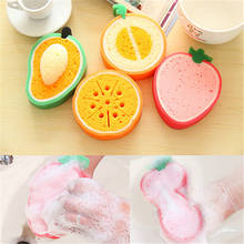 Kitchen Tool Lovely Fruit Dish Washing Cleaning Cloth Gadget Sponge Scouring 2019 New Hot Sale High quality 2024 - buy cheap