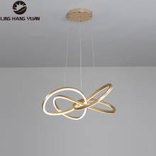 Nordic Modern Led Pedant Light Black&Gold Color LED Pendant Lamp for Dining room Kitchen Living room 110V 220V Lighting Fixtures 2024 - buy cheap
