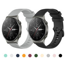 Correa de silicona deportiva para Huawei Watch GT 2 Pro, pulsera para reloj GT 2e GT2 42mm 46mm y HONOR Magic Watch 46mm 2024 - compra barato