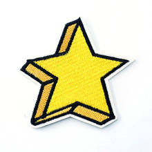 Yellow Star (Size:6.3x6.6cm) Badges Cloth Jeans Cowboy Patch Clothes Down Jackets Decoration Applique 2024 - buy cheap