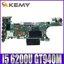 Akemy CT470 NM-A931 For Lenovo ThinkPad T470 Notebook Motherboard CPU I5 6200U GT940M 2G DDR4 100% Test Work 2024 - buy cheap