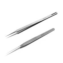 Second Generation B&R Mobile Phone Repairing Pointed Tip Anti-Dislocation Anti-Static Stainless Steel Flying Wire Tweezers 2024 - buy cheap