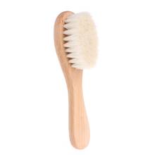 Wooden Handle Brush Baby Hairbrush Newborn Hair Brush Infant Comb Head Massager D7YD 2024 - buy cheap