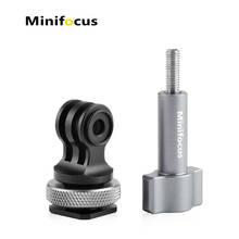 Mini focus tripé para parafuso de câmera dslr, adaptador de montagem de sapata fria e quente para gopro max/8/7/6/5/4/3 +/3 hero 9 dji osmo action 2024 - compre barato