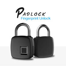Rechargeable Smart Lock Keyless Fingerprint Lock IP54 Waterproof Anti-Theft Security Padlock Door Luggage Lock FLP30 2024 - buy cheap