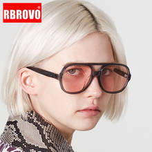 RBROVO 2021 Retro Sunglasses Women Oversized Glasses for Women Vintage Sunglasses Women Brand Designer Oculos De Sol Feminino 2024 - buy cheap